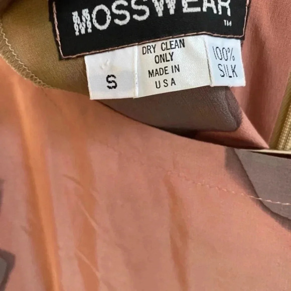 Mosswear Hand Painted Silk Dress - Picture 5 of 5